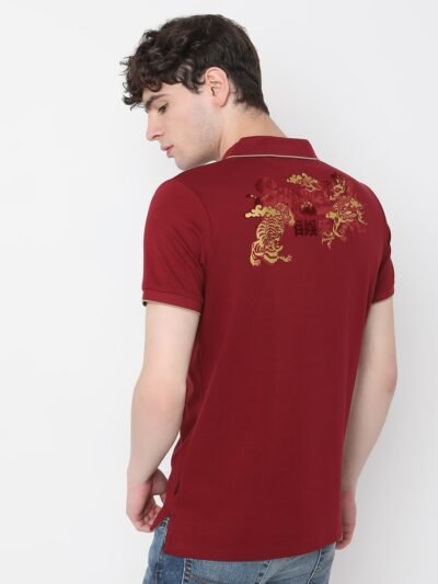 LUXE BACK HIT FLOCK POLO