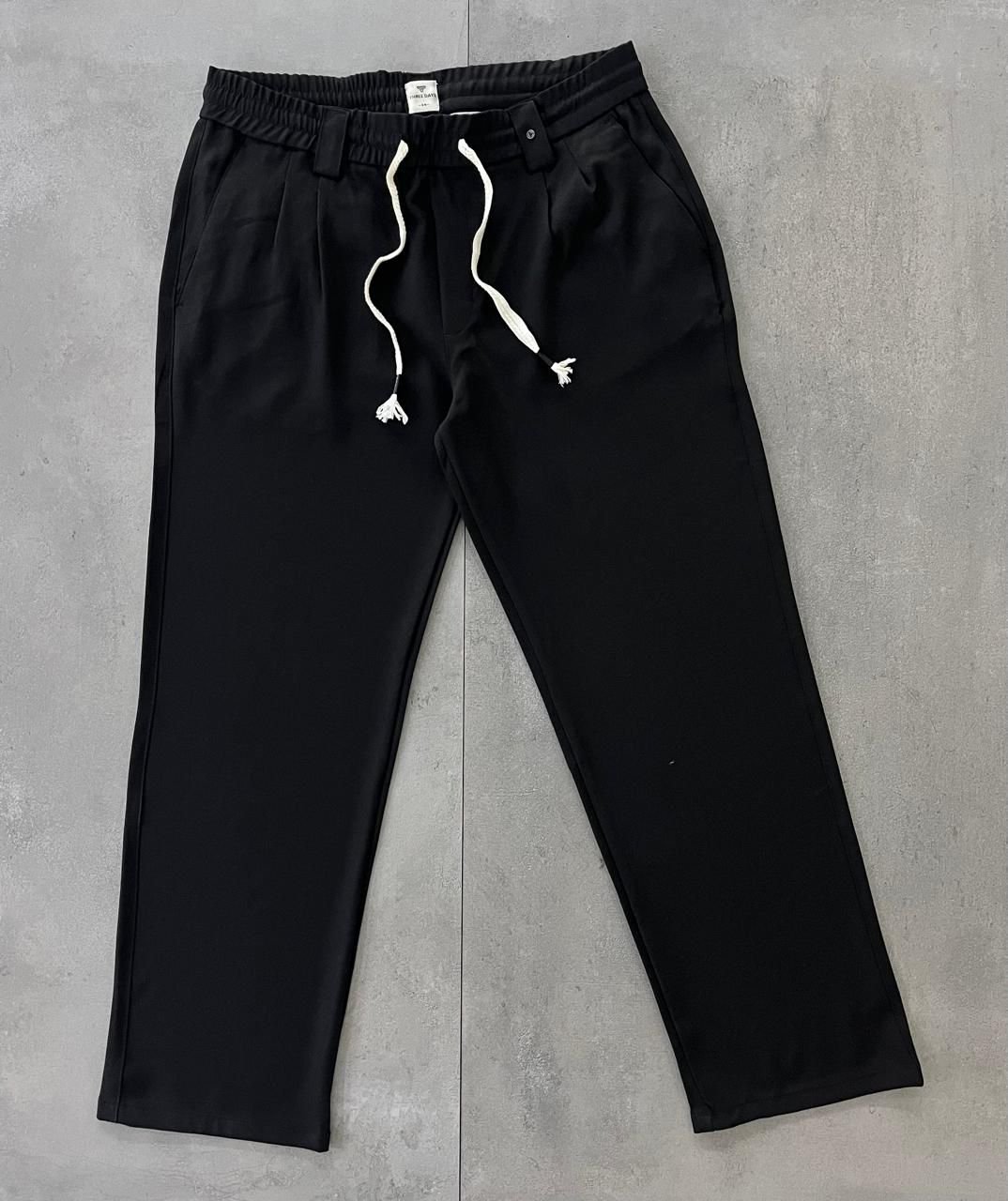 Three Days Black Relaxed Fit Pant