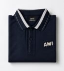Ami Paris Navy Blue Premium Polo Tshirt