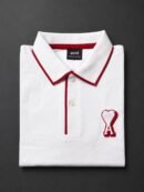 Ami Paris White Premium Polo Tshirt