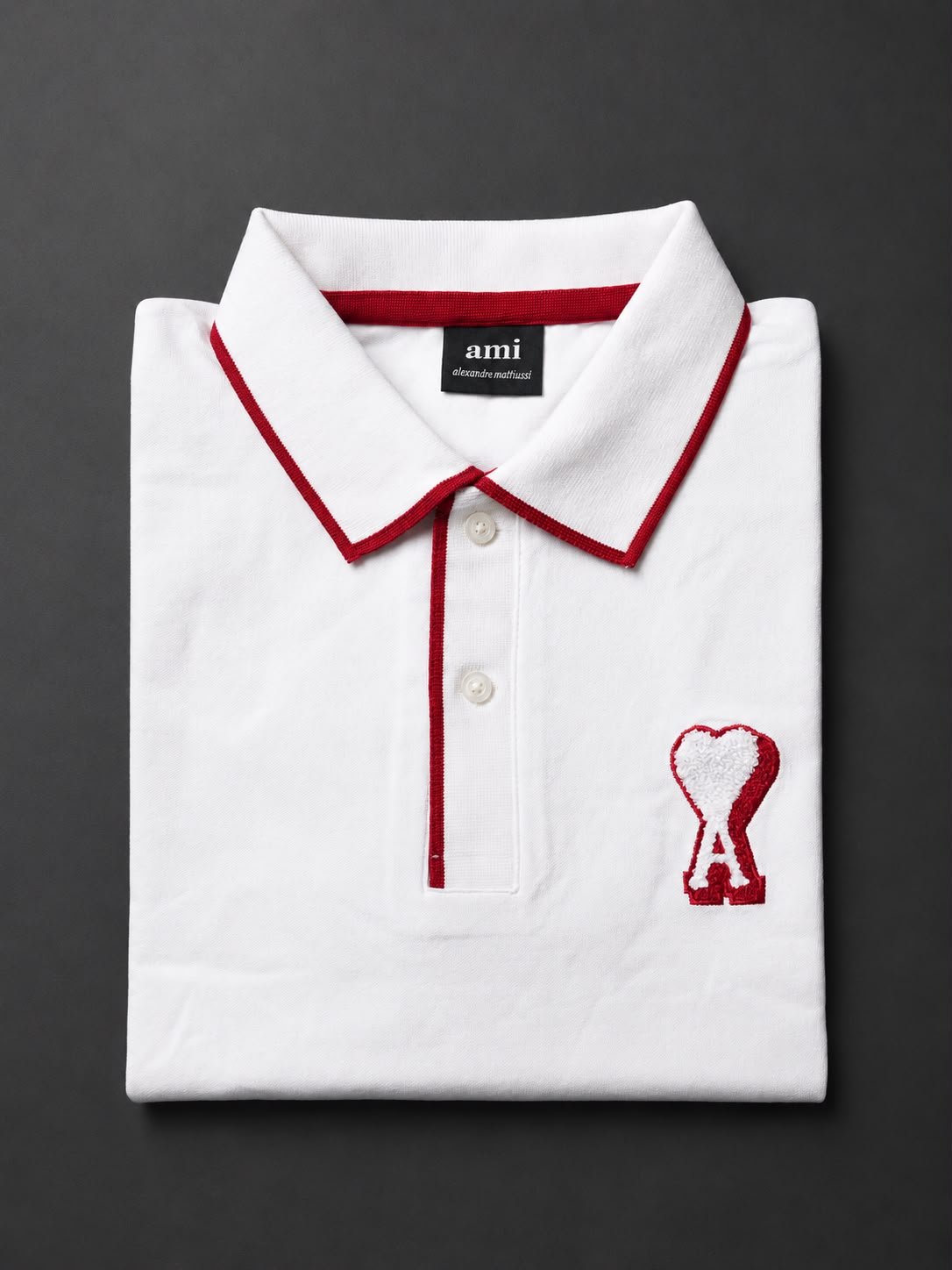 Ami Paris White Premium Polo Tshirt