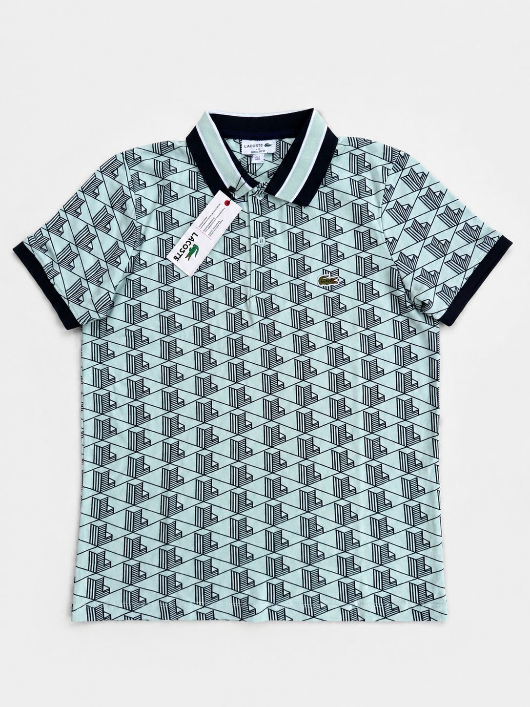 Premium Lacoste Collar Tshirt (Mint Green)