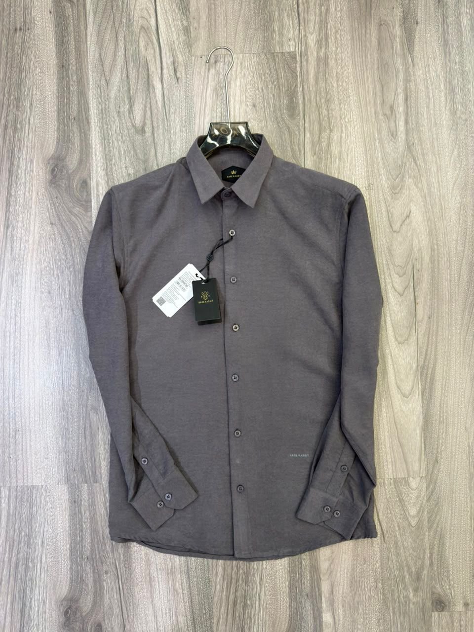 Rare Rabbit Suede Shirts (Charcoal Grey)