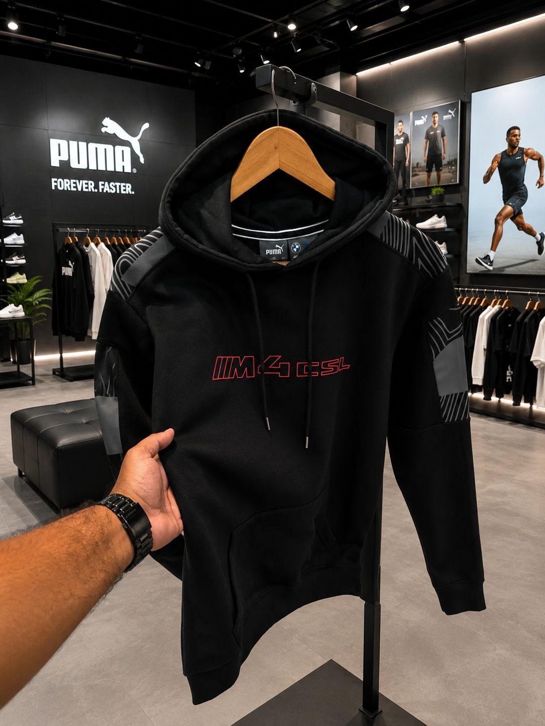 HEAVY BRUSHED FLEECE HOODIES (Black)