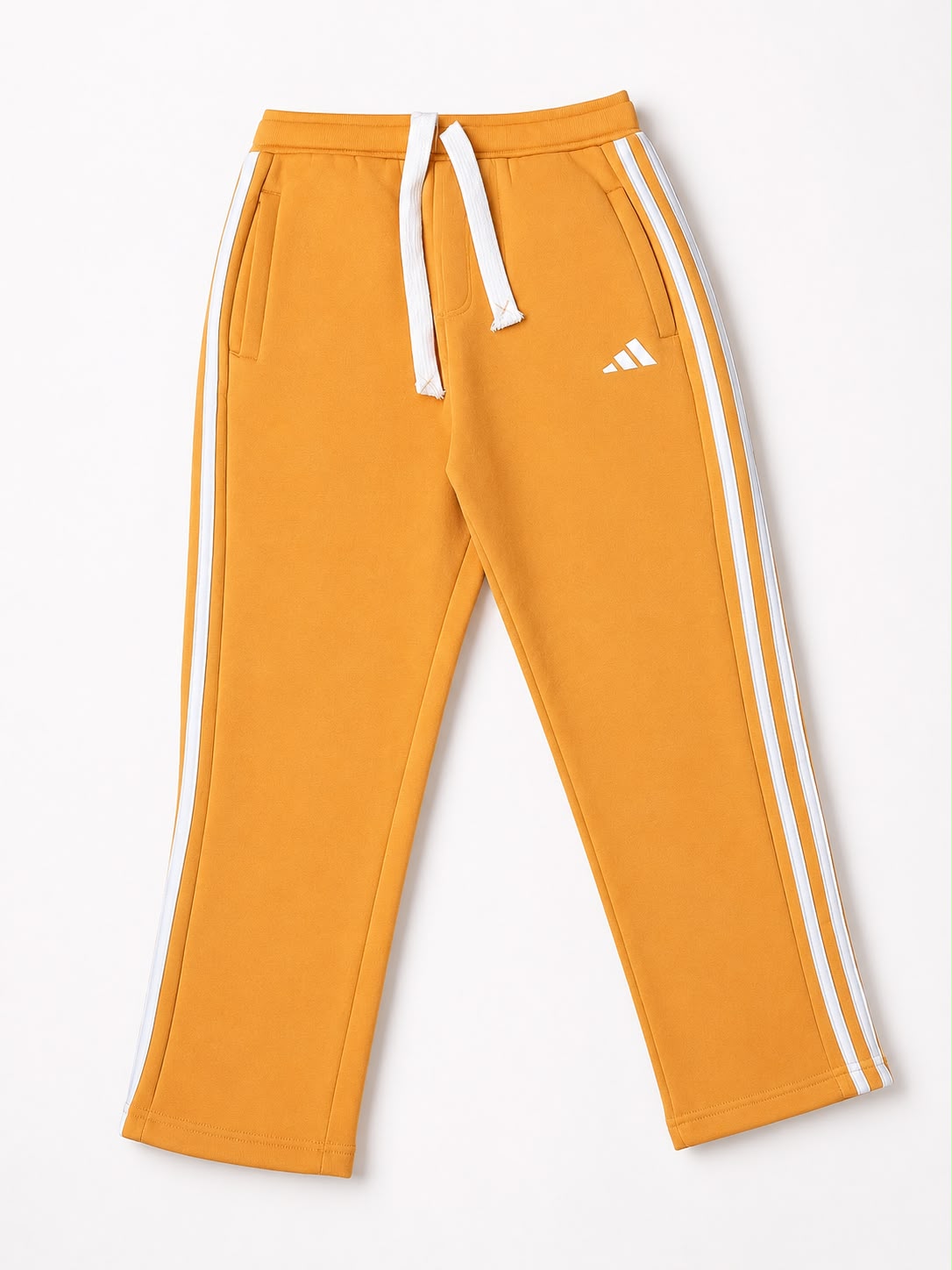 Adidas Cotton Track Pants - Mustard Orange