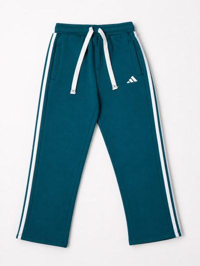 Adidas Cotton Track Pants - Teal Green