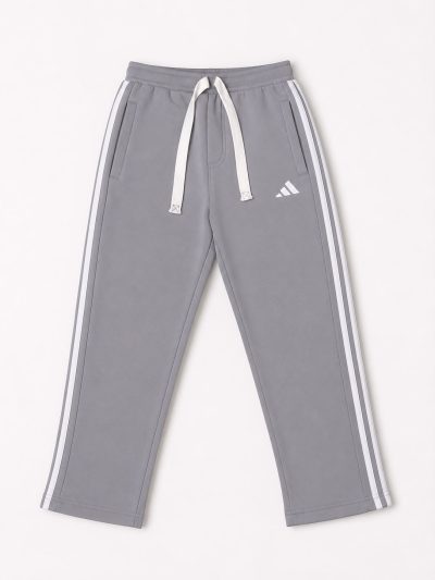 Adidas Cotton Track Pants - Light Grey
