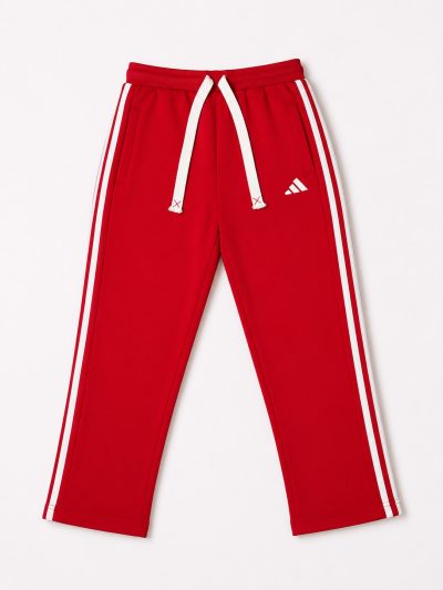 Adidas Cotton Track Pants - Bright Red