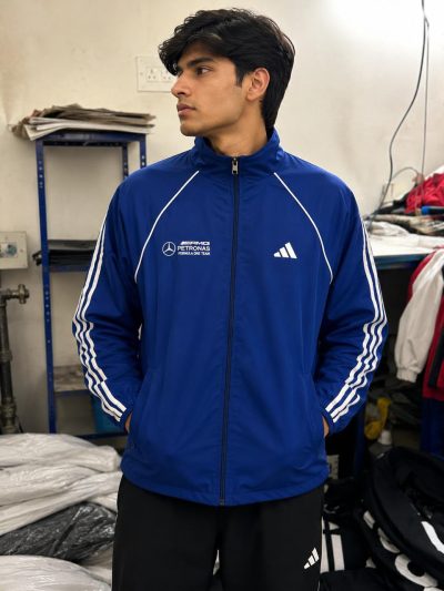 Special Edition Adidas Mercedes Benz Rain Jackets Waterproof (Blue)