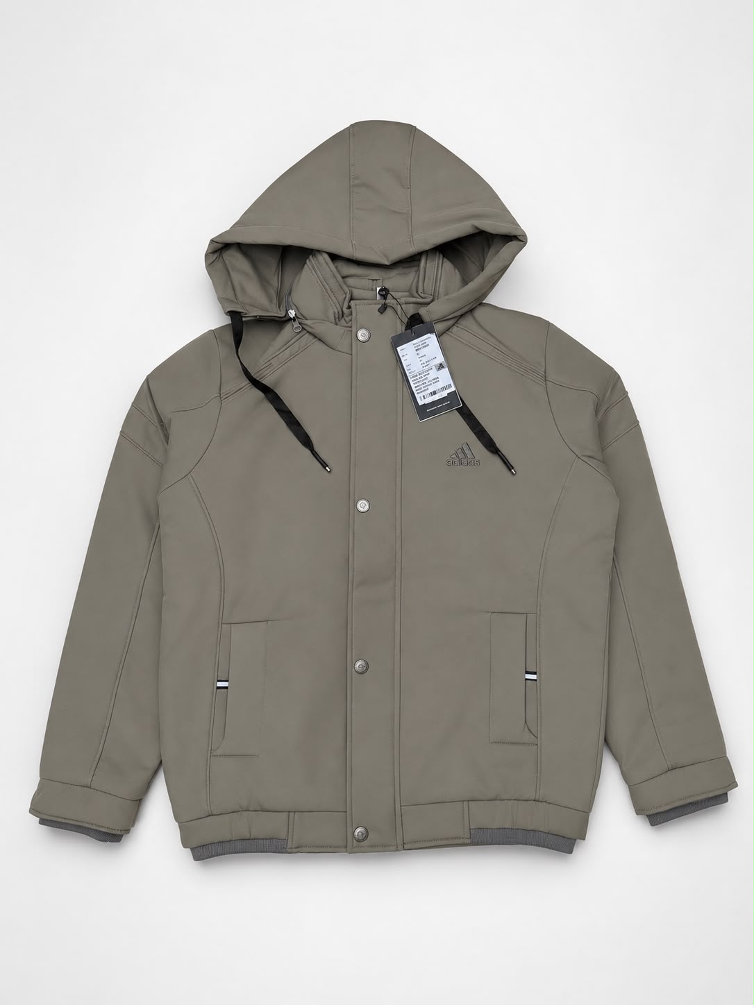 Premium Hooded Winter Jacket(Stone Grey)