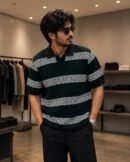 Premium Knitted Tshirt (Dark Green)
