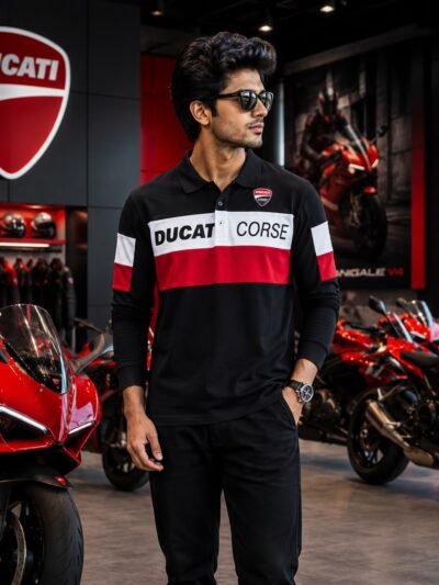 Ducati Full Sleeves Polo Tshirts 360GSM (1)