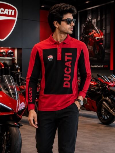 Ducati Full Sleeves Polo Tshirts 360GSM (2)
