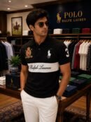 RL Polo Premium Collar T-shirt (Black)