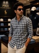Ralph Lauren Checks Shirts(Charcoal Black & White) 2