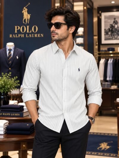 RL Polo Self Design Shirts ( White ) 6