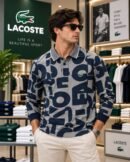 Lacoste Premium Full Sleeves Tshirts(Grey) 2