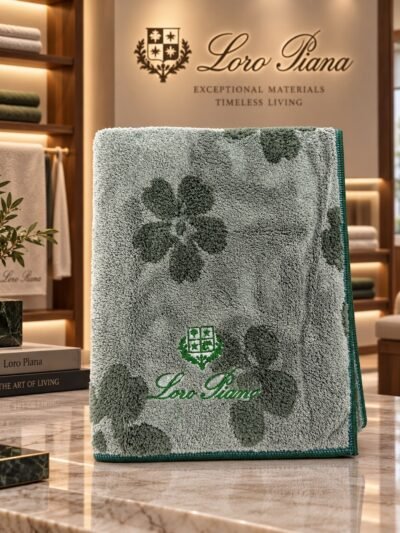 Lora Piana Napkins in 40x80CM (Sage Green) 6