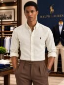 RL Polo Premium Linen Blend Shirts (Ivory White) 2