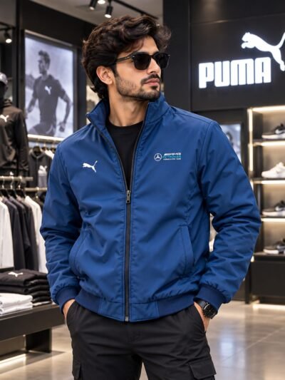 Puma 2 in 1 Premium Waterproof Jacket (Blue with navy blue) 1
