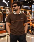 Puma Premium Collar Tshirt - Brown 6