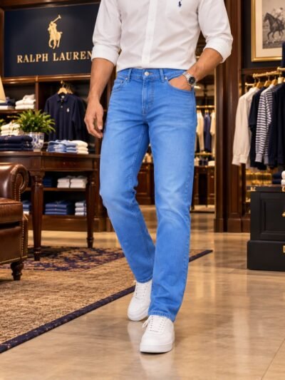 RL Polo Premium Jeans Ankle Fit Light Sky Blue - 3
