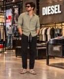 Diesel Cotton Linen Premium Pants ( Black ) 1